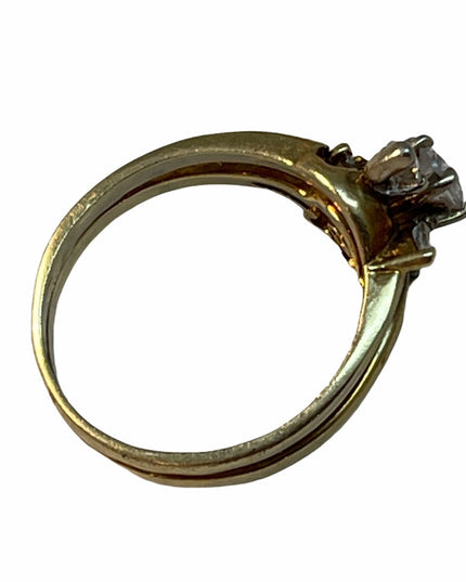 14k Gold Diamond cluster ring APPRAISAL  VTG