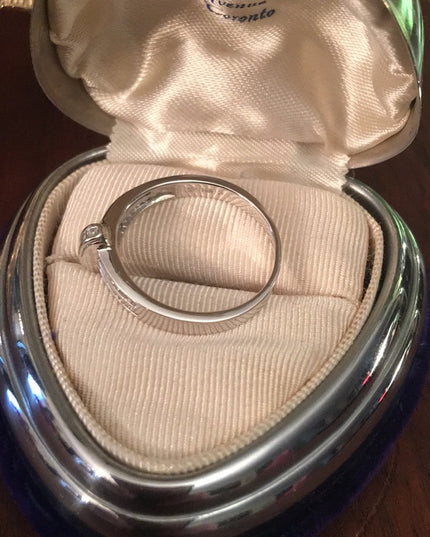 14k White gold Diamond fancy ring .40 TCW