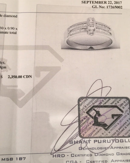 14k White gold Diamond fancy ring .40 TCW