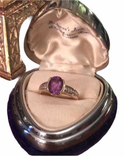 10k Gold Diamond & Amethyst ring w/ appriasal