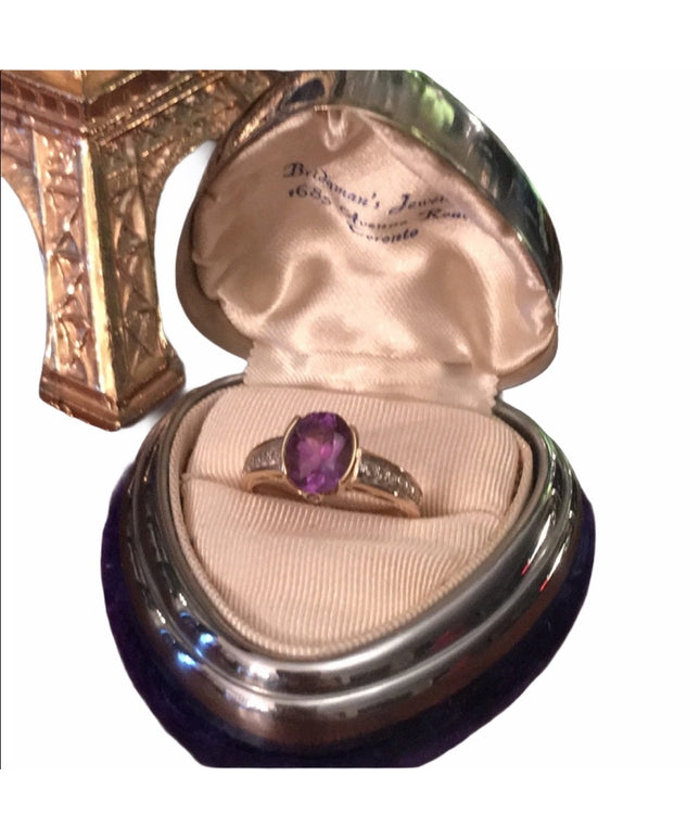 10k Gold Diamond & Amethyst ring w/ appriasal
