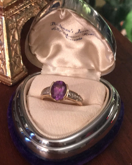 10k Gold Diamond & Amethyst ring w/ appriasal