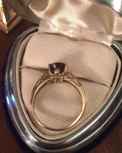 10k Gold Diamond & Amethyst ring w/ appriasal