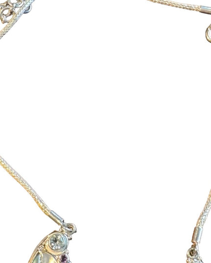 RARE Sajen 925 sterling silver 925 Gemstone fancy goddess necklace