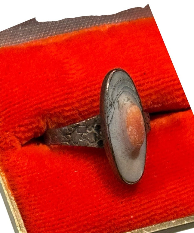 Vintage Sterling Silver 925 Oyster Handmade Shell Ring