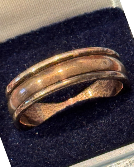 Elegant Vintage Sterling Silver 925 Men's Band Ring