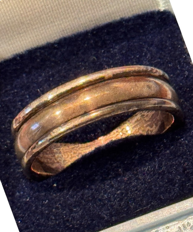 Elegant Vintage Sterling Silver 925 Men's Band Ring