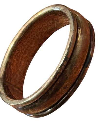 Elegant Vintage Sterling Silver 925 Men's Band Ring