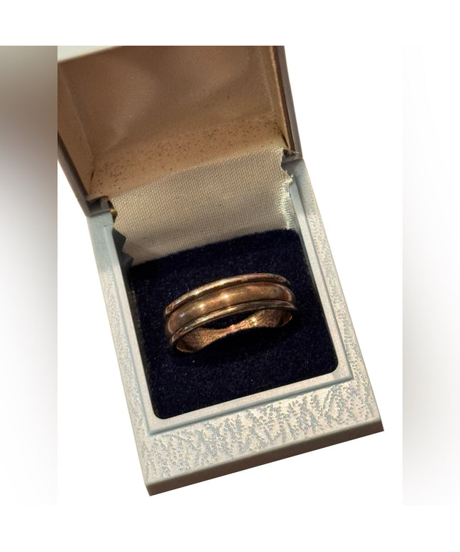 Elegant Vintage Sterling Silver 925 Men's Band Ring