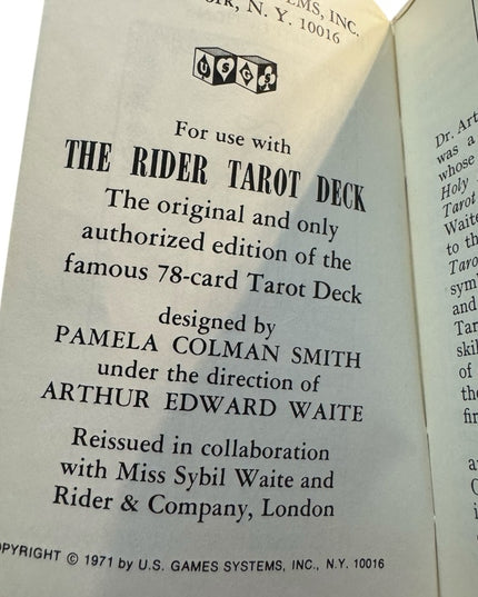 The Rider Tarot Deck 1971 - The Magician Tarot Cards Oracle BOXED