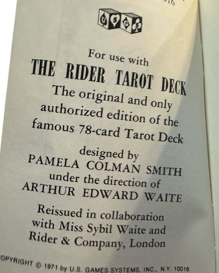 The Rider Tarot Deck 1971 - The Magician Tarot Cards Oracle BOXED
