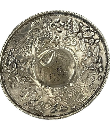 Vintage sterling silver 925 Spanish Sombrero brooch necklace pendant