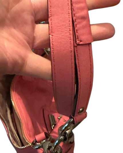 Pink Leather Coach Shoulder Bag Kristin Hobo
