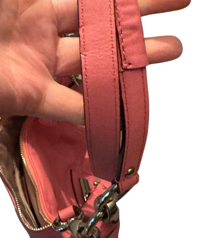 Pink Leather Coach Shoulder Bag Kristin Hobo