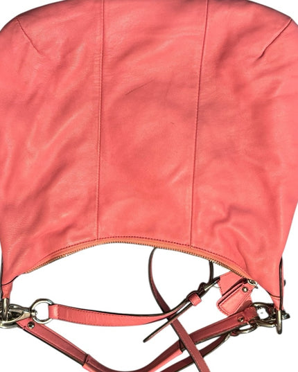 Pink Leather Coach Shoulder Bag Kristin Hobo