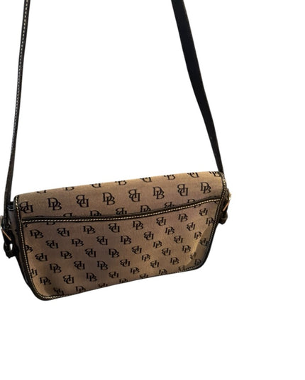 Designer Monogram Dooney Bourke Leather Canvas Shoulder Bag