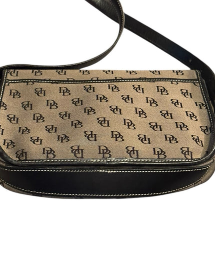 Designer Monogram Dooney Bourke Leather Canvas Shoulder Bag