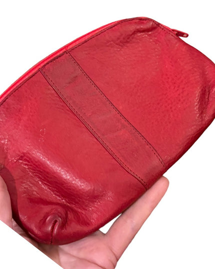 - LOT of 6 Good cond Various  Leather wallets pink black red brown