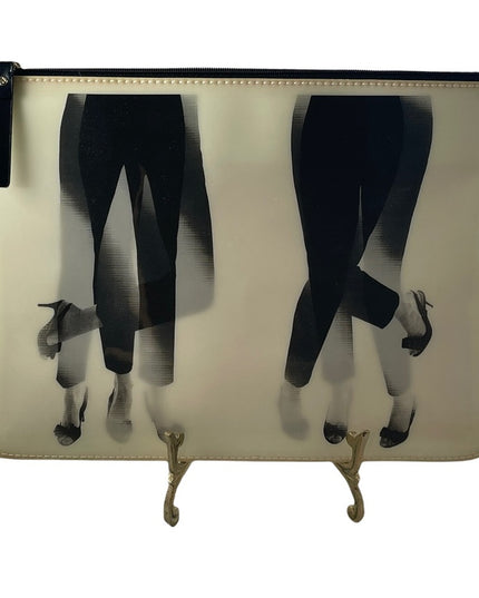 Kate Spade Dancing Legs LE Holographic clutch purse RARE