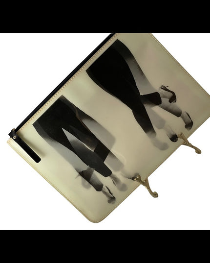 Kate Spade Dancing Legs LE Holographic clutch purse RARE