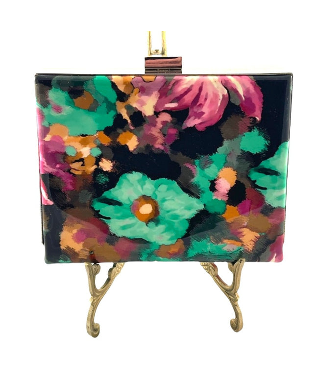 Melanie Lynn Hard Shell shoulder bag summer spring flowers evening cruise event