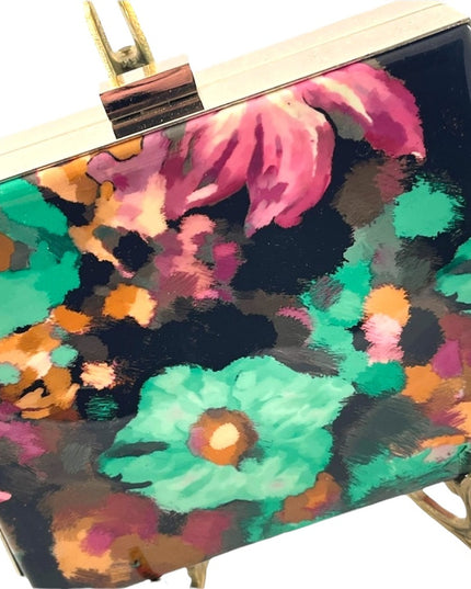Melanie Lynn Hard Shell shoulder bag summer spring flowers evening cruise event