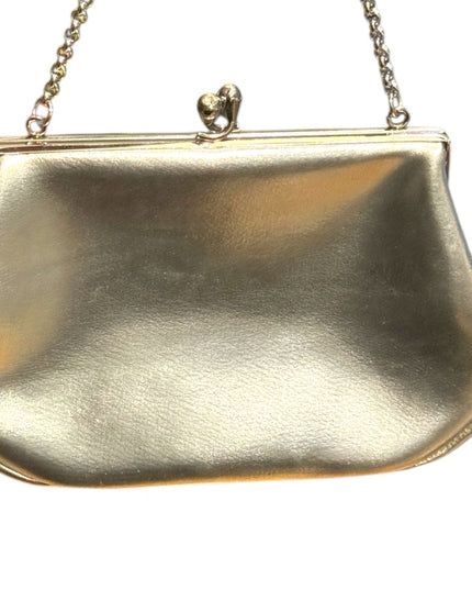 Vintage 1960s MI England Silver Metalic Chain wristlet Bag