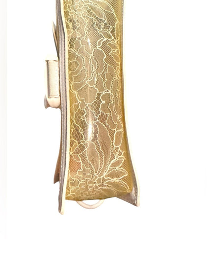 Christopher Kane  White Crossbody Shoulder Bag Yellow White PVC & Leather