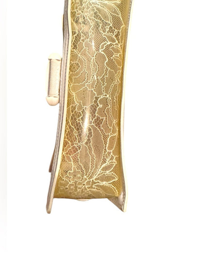 Christopher Kane  White Crossbody Shoulder Bag Yellow White PVC & Leather