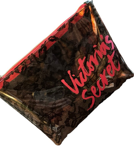 Vicroria Secret transparent clear see thru fancy plastic make up bag