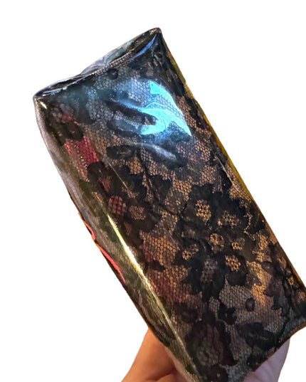 Vicroria Secret transparent clear see thru fancy plastic make up bag