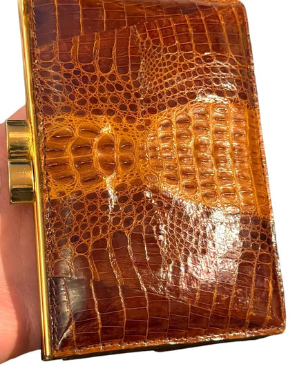 Vintage Thailand Crocodile womens Leather wallet