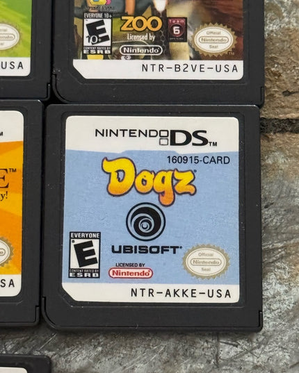Nintendo DS Game Cartridge LOT 7 pcs Wizards Dogs Brain Age