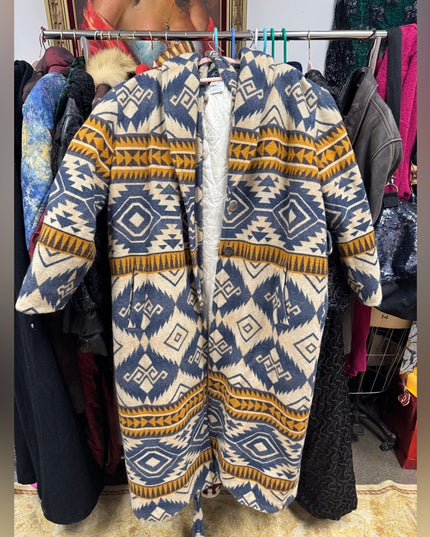 Mondi Sport Southwestern Blanket Full Lenth Winter Coat