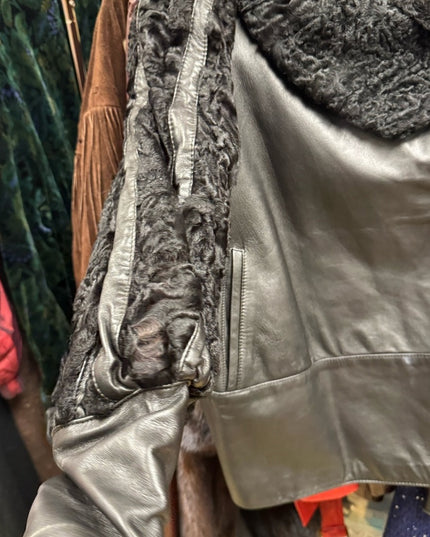Vintage Grupiel Spain Stunning Lamb & Leather Fancy Jacket
