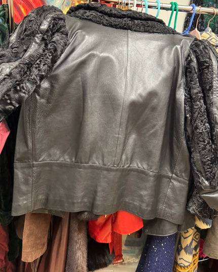 Vintage Grupiel Spain Stunning Lamb & Leather Fancy Jacket