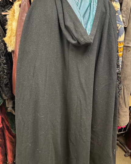 Antique Late 1800s Hooded Black Victorian Cape Cloak