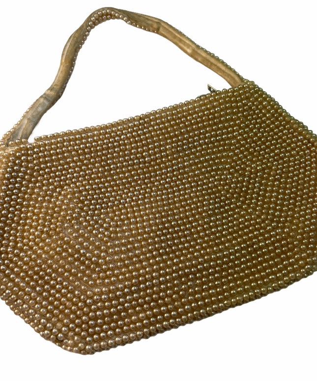 Antique Bow micro bead wristlet