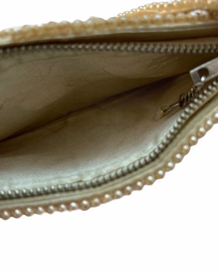 Antique Bow micro bead wristlet