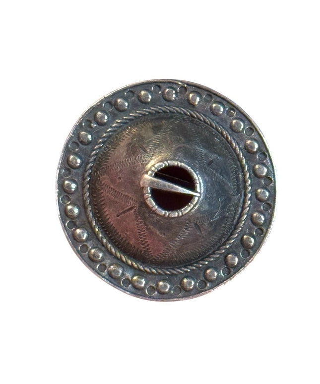 Antique Silver Finish Scottish Sash pin brooch