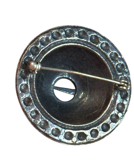 Antique Silver Finish Scottish Sash pin brooch