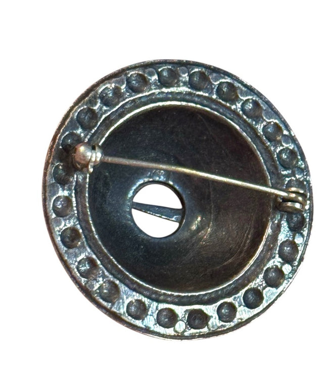 Antique Silver Finish Scottish Sash pin brooch