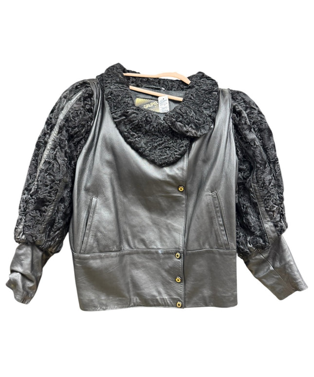 Vintage Grupiel Spain Stunning Lamb & Leather Fancy Jacket