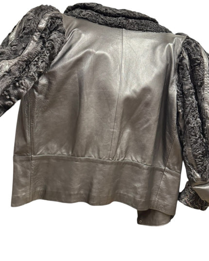 Vintage Grupiel Spain Stunning Lamb & Leather Fancy Jacket