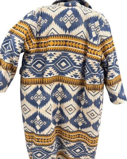 Mondi Sport Southwestern Blanket Full Lenth Winter Coat