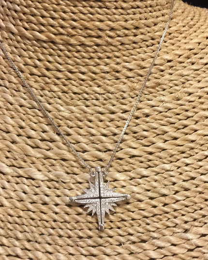 - Sterling silver star of Bethleham Necklace 2 way