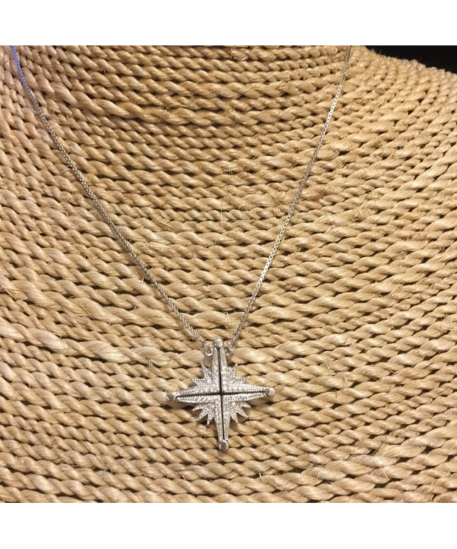 - Sterling silver star of Bethleham Necklace 2 way