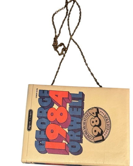 Vintage 1984 George Orwell Box Purse RARE Shoulder bag Clutch
