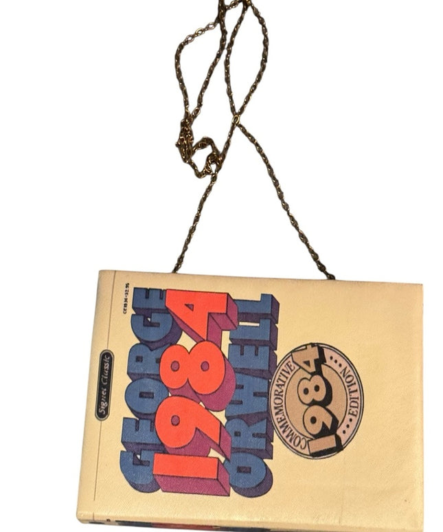 Vintage 1984 George Orwell Box Purse RARE Shoulder bag Clutch