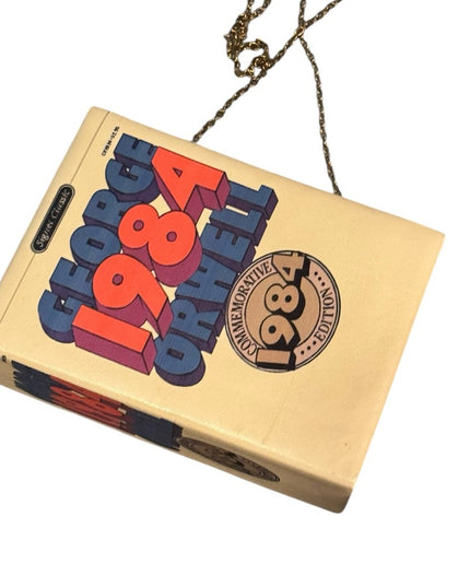 Vintage 1984 George Orwell Box Purse RARE Shoulder bag Clutch